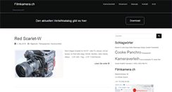 Desktop Screenshot of filmkamera.ch